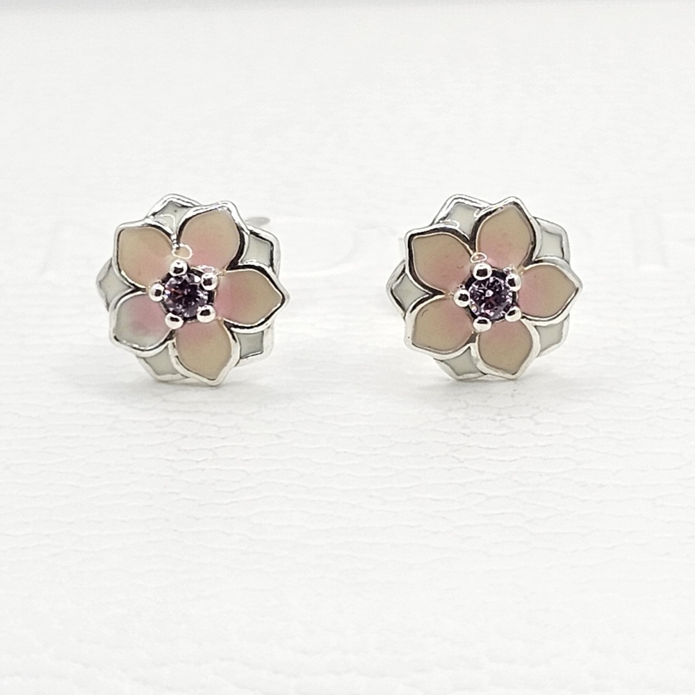 🌸 Authentic Pandora ⭐️RETIRED⭐️ BLOOM STUD EARRINGS